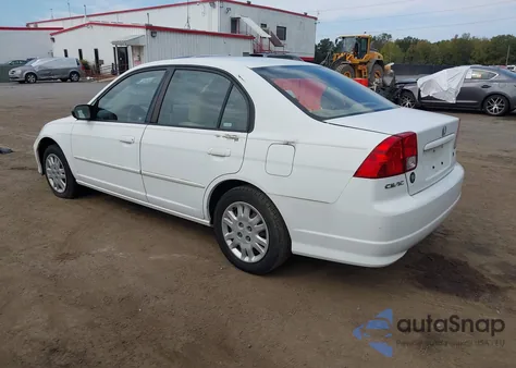 2005 Honda Civic Lx z USA, uszkodzony, nr VIN 2HGES16575H520628